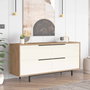 Hanah Home Consola Boh3-Sw Natural y Blanco